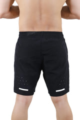 Midnight Black Dot Shorts