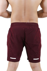 Midnight Maroon Dot Shorts