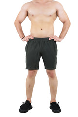 Midnight Charcoal Grey Dot Shorts