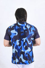 Navy Blue Camo T-Shirt